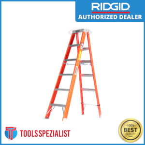 Ridgid Fiberglass Step Ladder Orange 4FT - Image 1