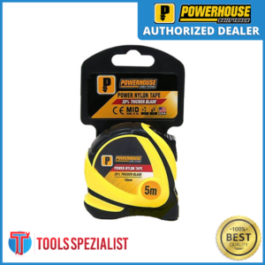 POWERHOUSE NYLON TAPE MEASURE 5M X 19MM - Image 1