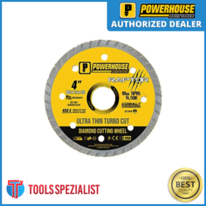 POWERHOUSE DIAMOND CUTTING WHEEL ULTRATHIN RAPTOR 4" - Image 1