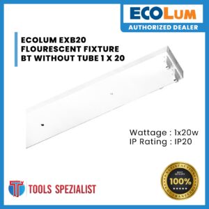 ECOLUM EXB20 FLOURESCENT FIXTURE BT WITHOUT TUBE 1 X 20 - Image 1